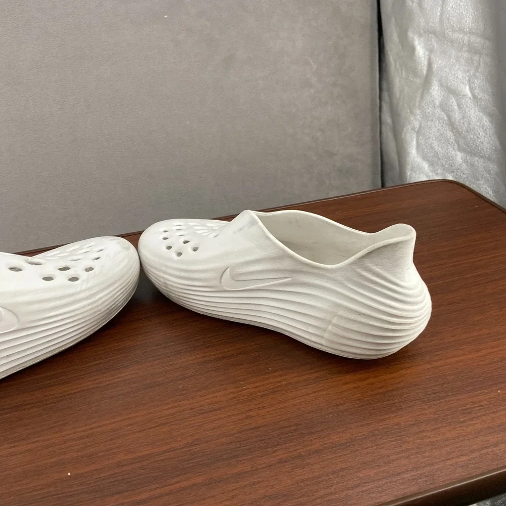 Nike ReactX Rejuven8 Unisex M7/W8 Shoes Spruce Aura Light Silver Slip On Sandal